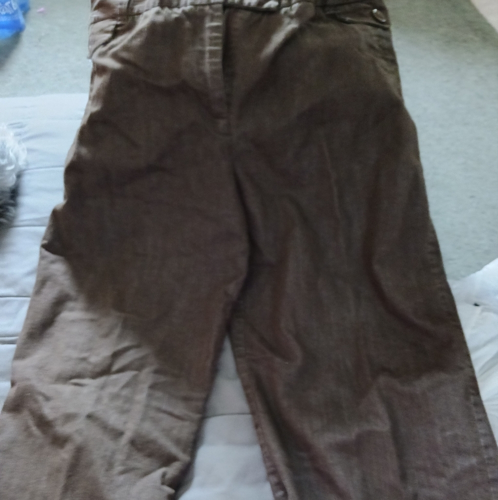 Womens Brown Dress Capris